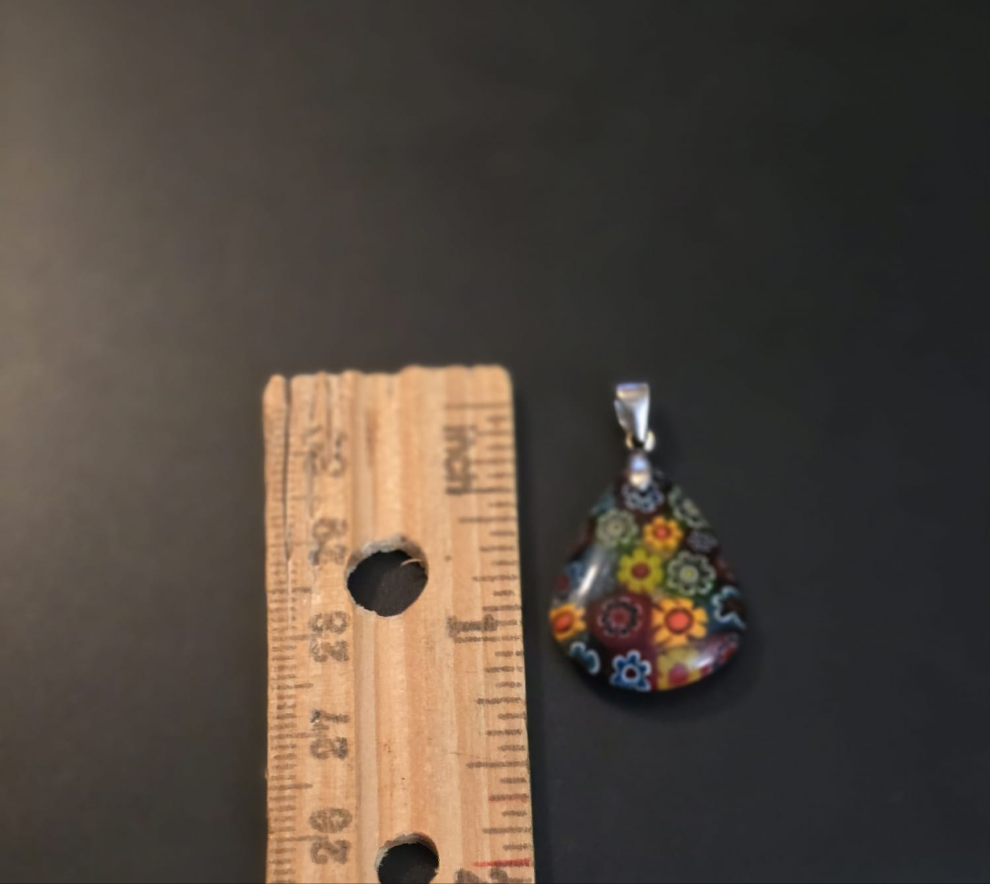 Flowers in Resin w/ Silver Bail Pendant