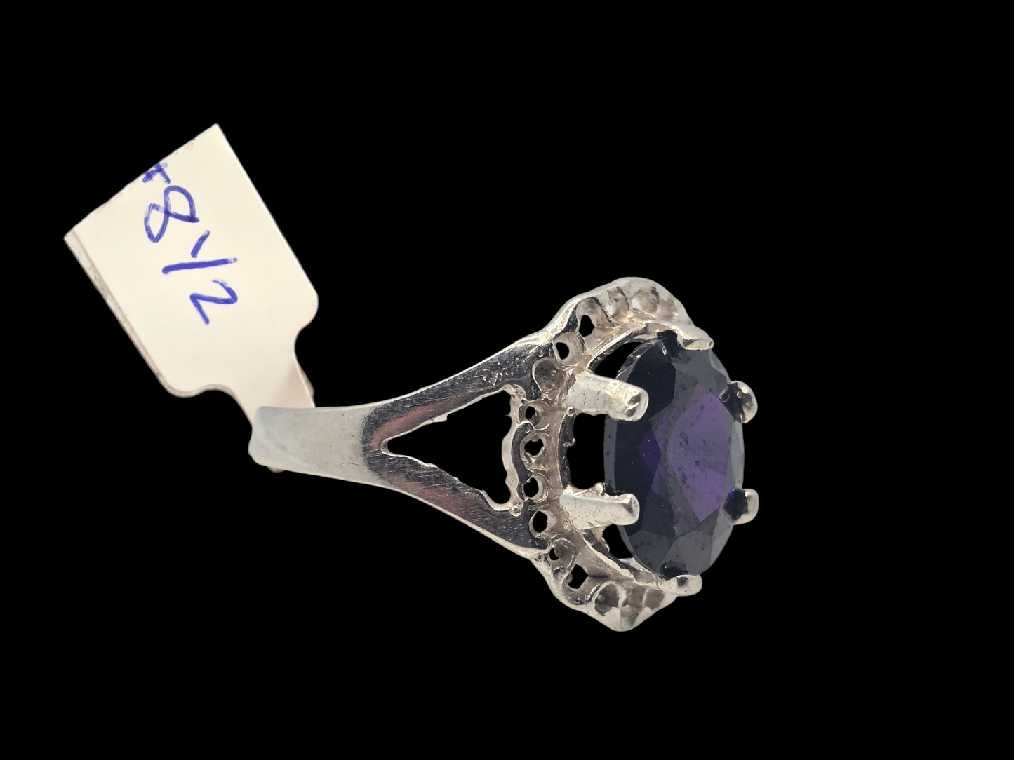 Purple Gemstone Ring (Size 8 1/2)