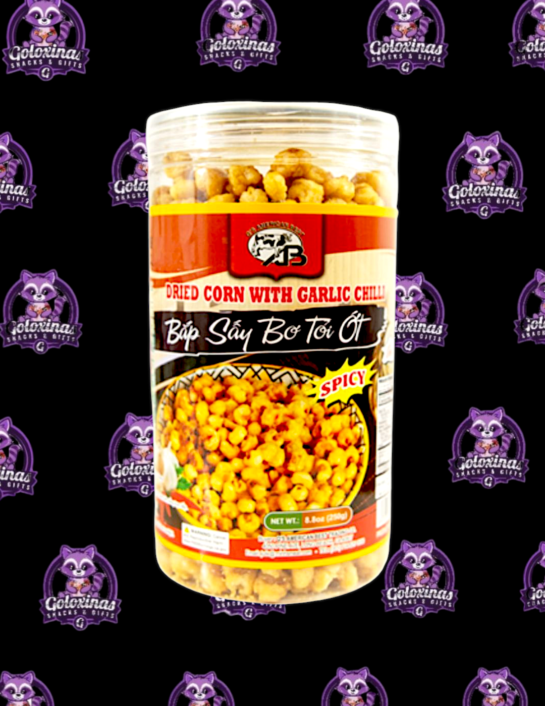 Dried Corn with Garlic Chili