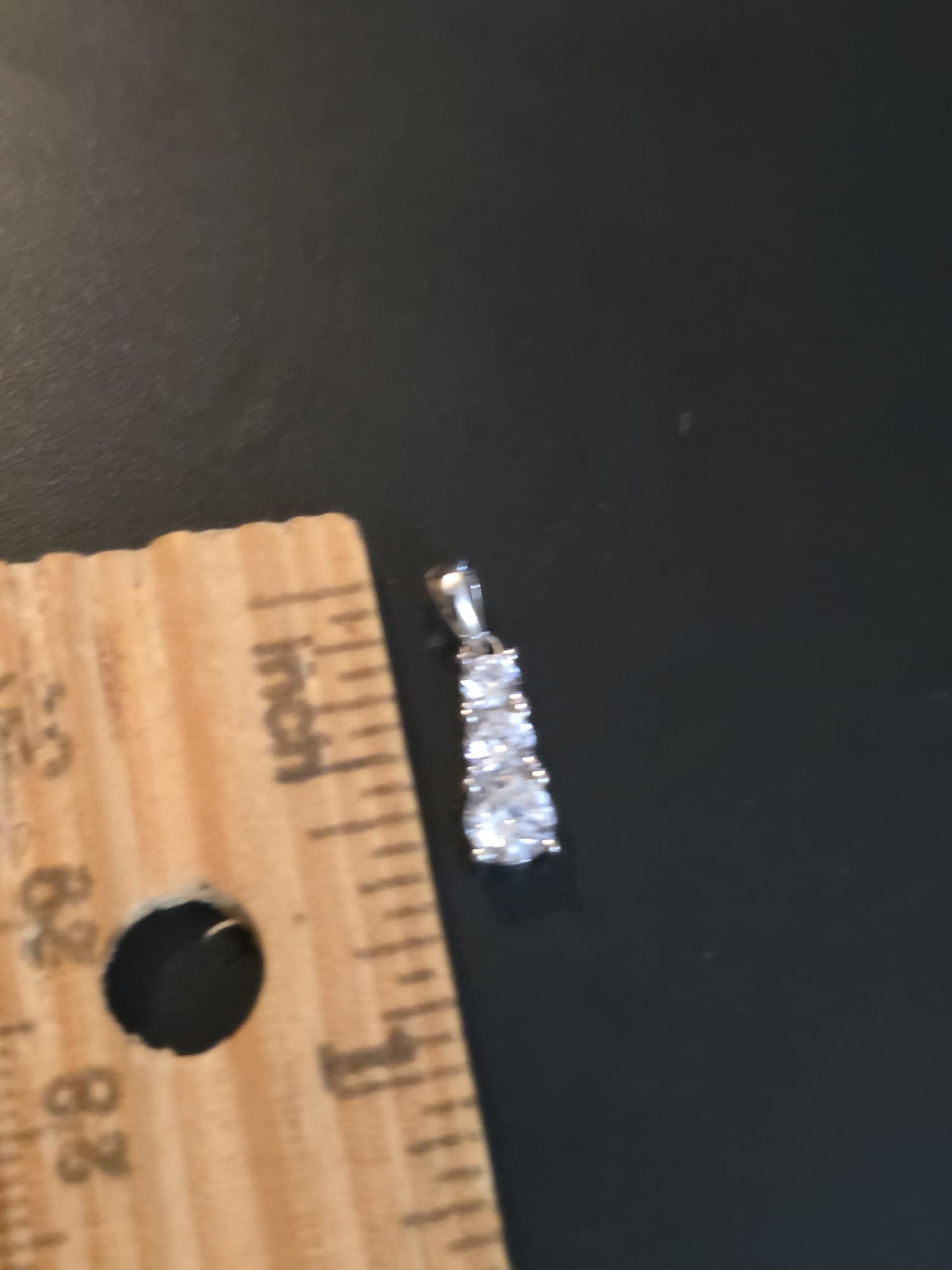Stacked Zirconia Pendant