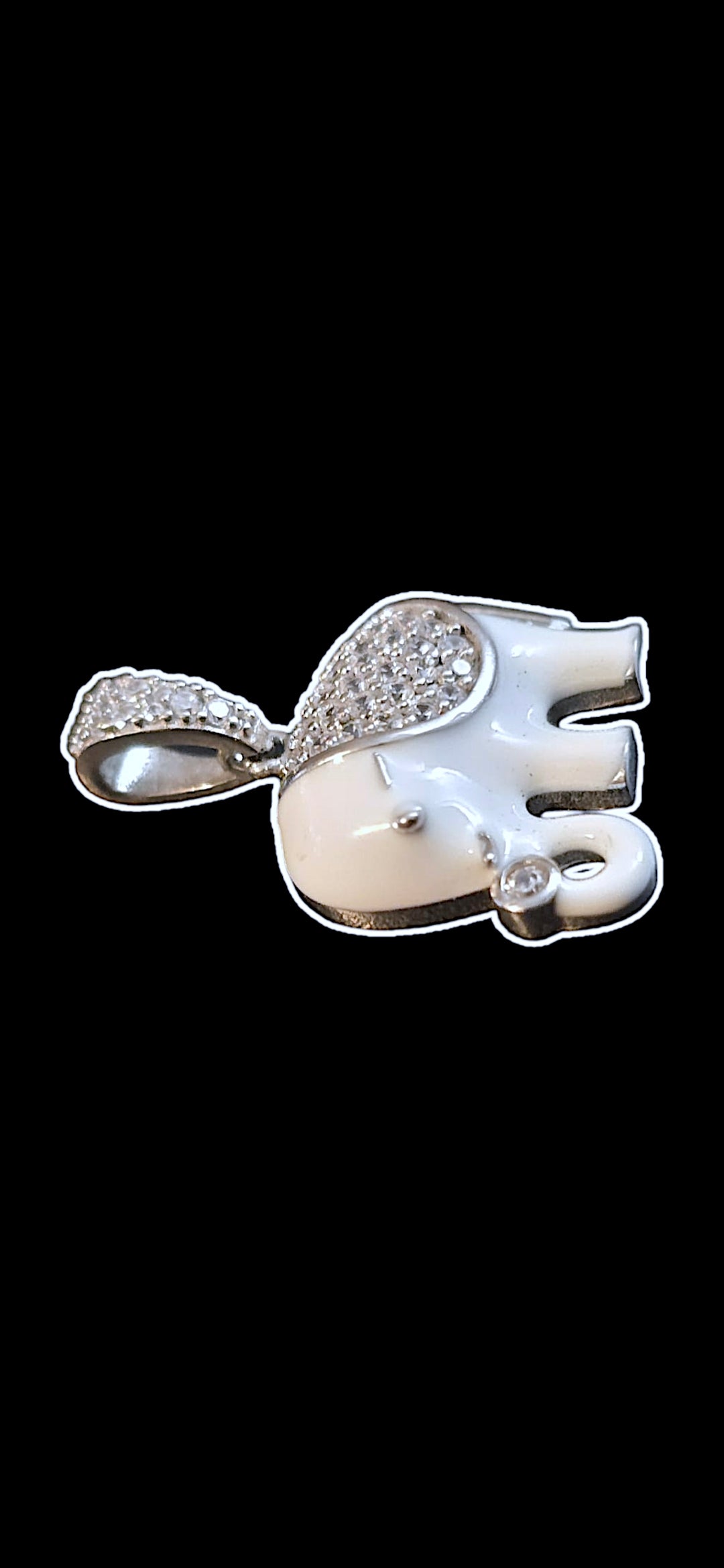 White Elephant Pendant
