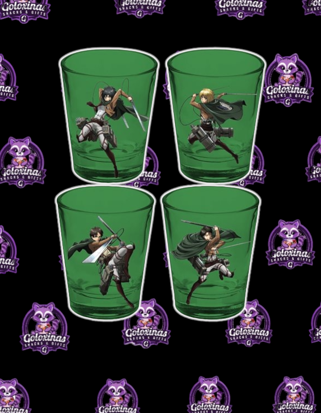 Attack on Titan Shot Glasses (4 pc)
