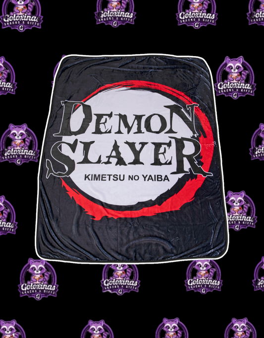 Demon Slayer Logo Throw Blanket