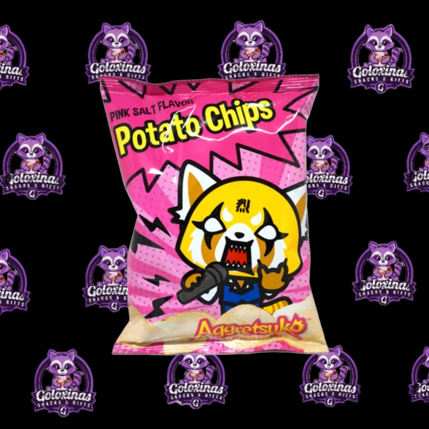 Aggretsuko Potato Chips Pink Salt