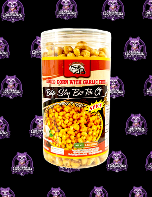 Dried Corn with Garlic Chili