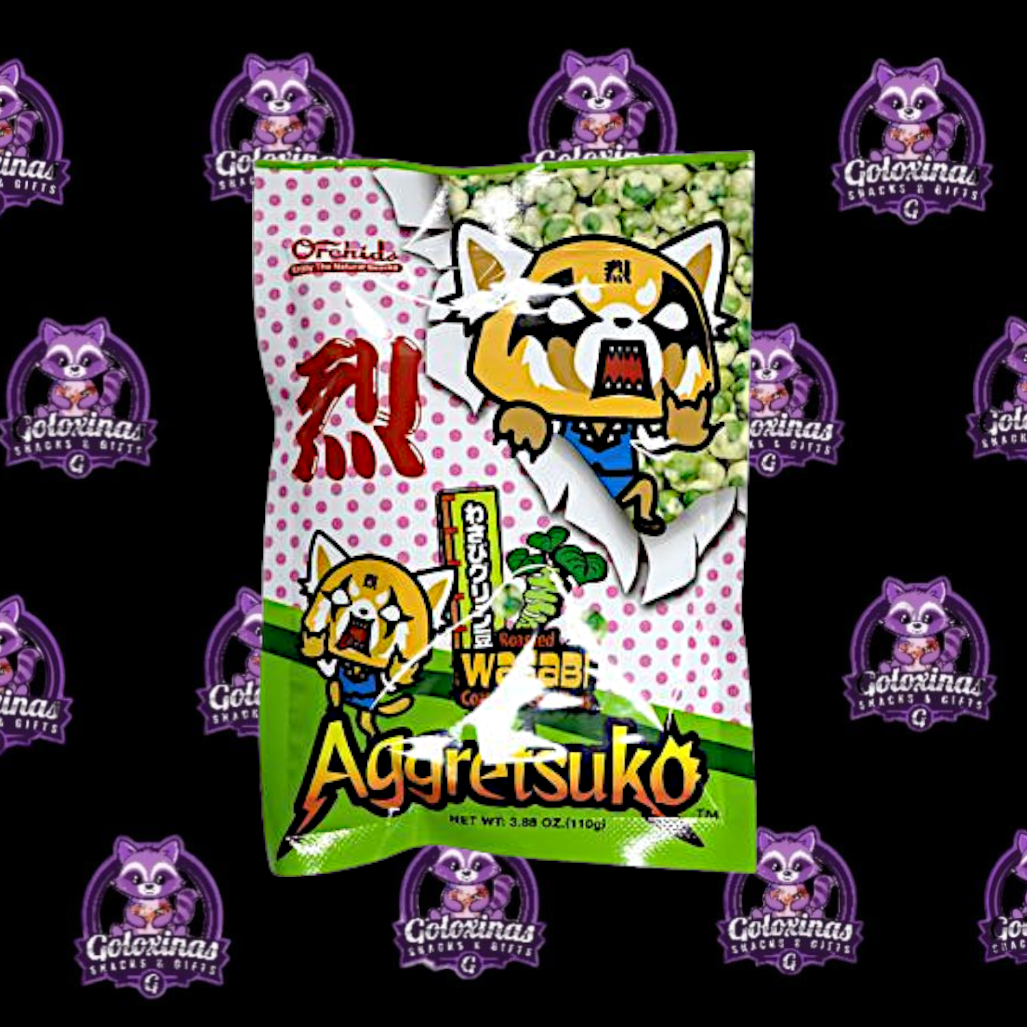 Aggretsuko Wasabi Peas