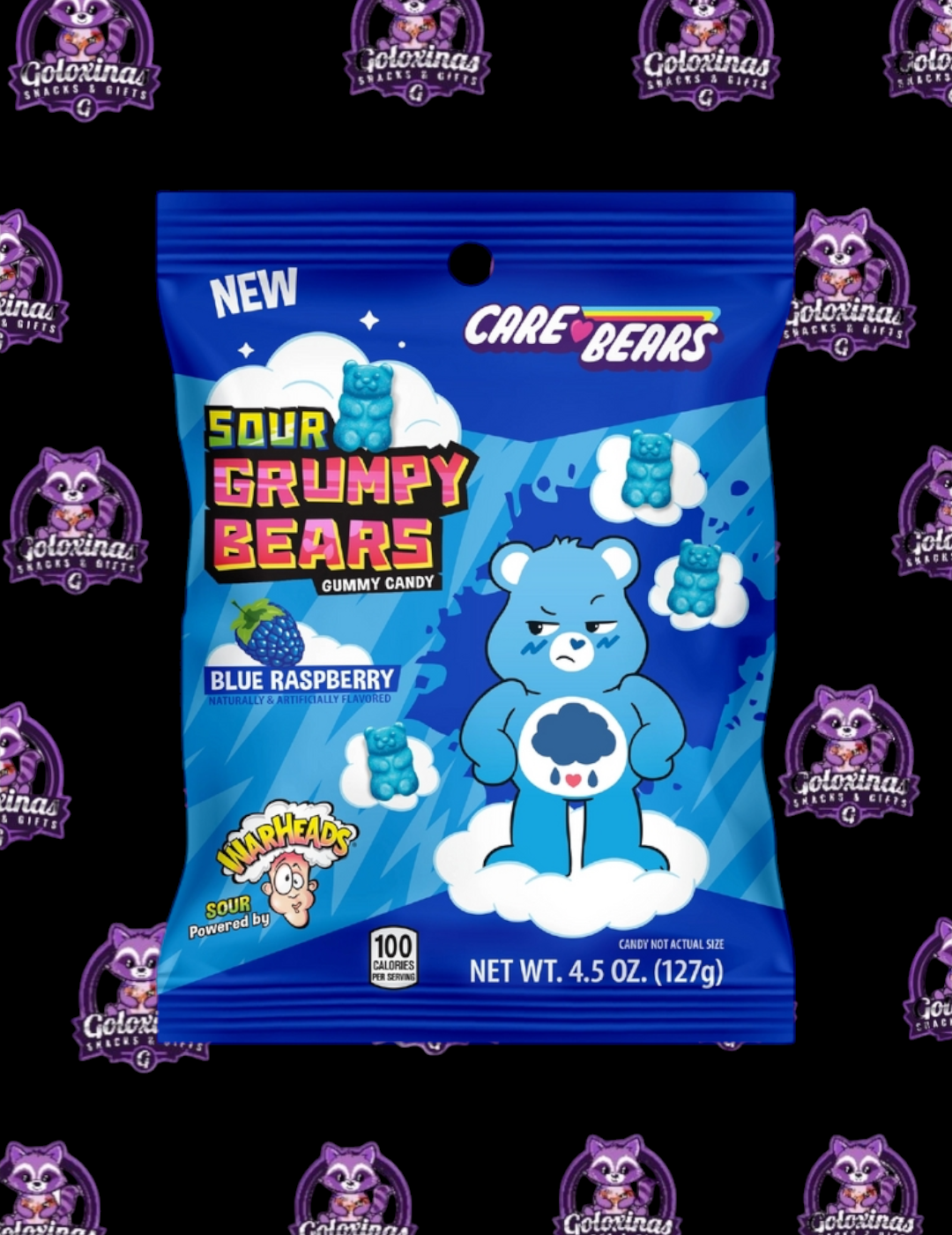 Warhead x Care Bears Sour Grumpy Bears (Blue Raspberry)