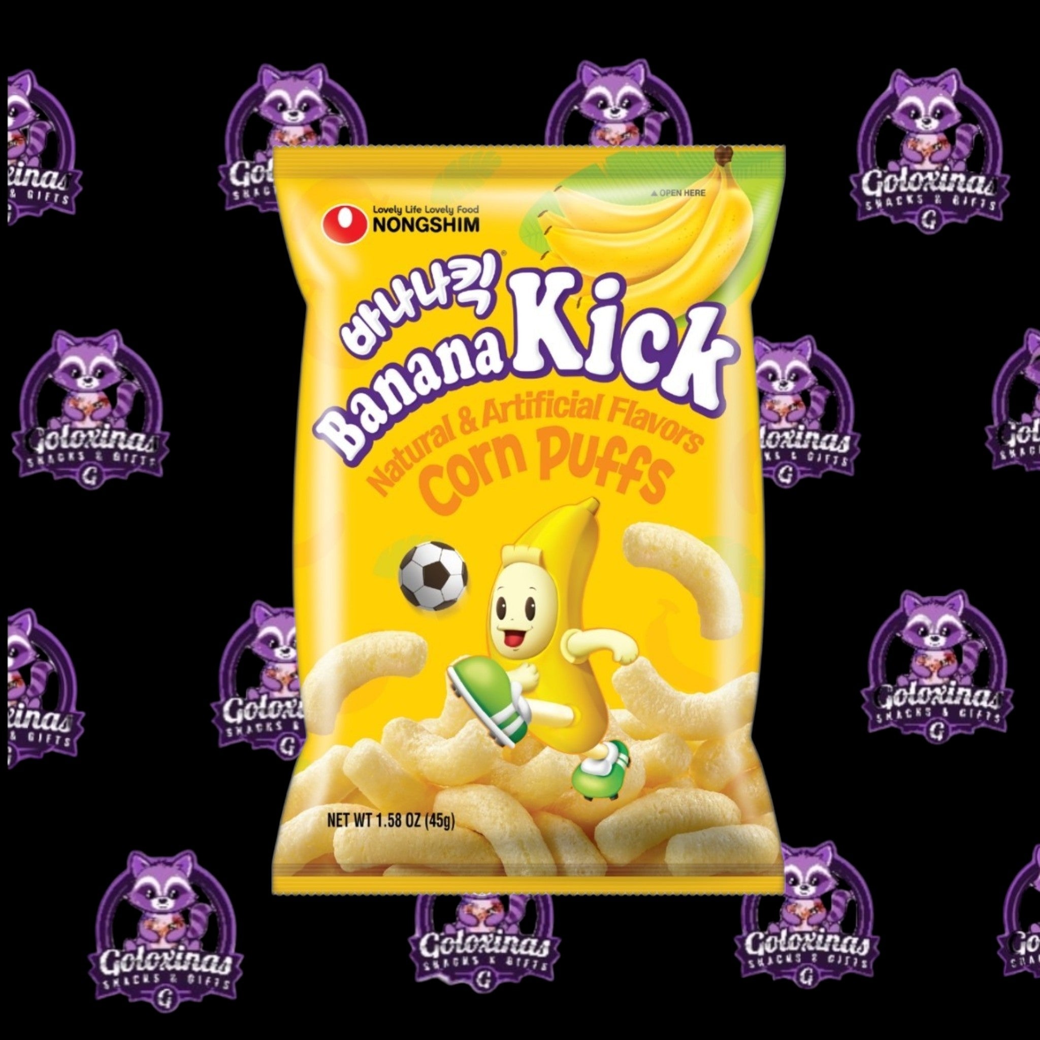 Banana Kick Corn Puffs