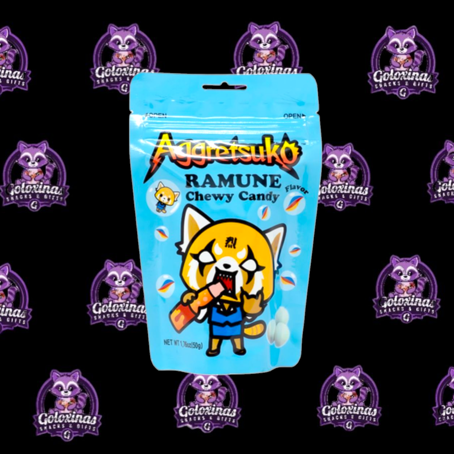 Aggretsuko Ramune Chewy Candy